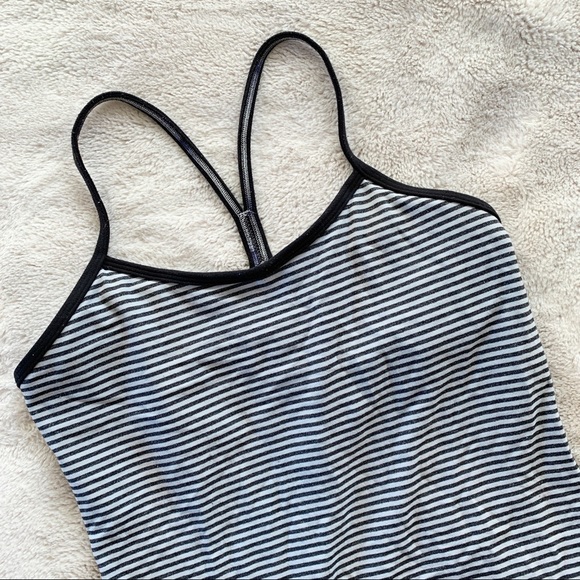 lululemon athletica Tops - Lululemon Striped Power Y Tank